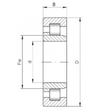 Loyal NJ1080 Cylindrical Roller Bearings 400 mm x 600 mm x 90 mm 