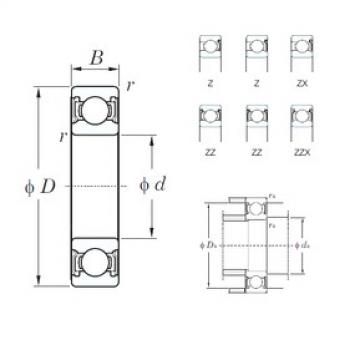 KOYO 60/32ZZ Deep Groove Ball Bearings 32 mm x 58 mm x 13 mm 