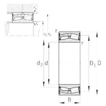 FAG 24024-E1-2VSR-H40 Spherical Roller Bearings 120 mm x 180 mm x 60 mm 