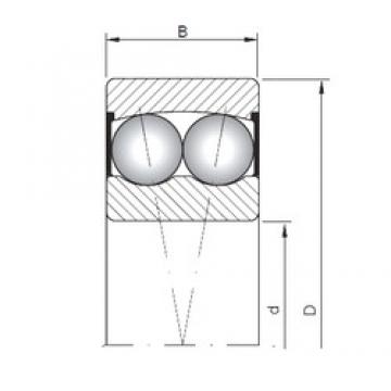 Loyal 2303-2RS Self-Aligning Ball Bearings 17 mm x 47 mm x 19 mm 