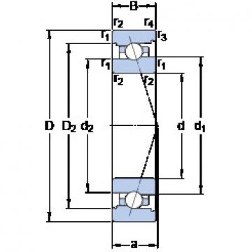 SKF 71914 ACB/P4A Angular Contact Ball Bearings 70 mm x 100 mm x 16 mm 