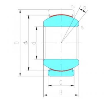 LS GEG60ET-2RS Plain Bearings 60 mm x 105 mm x 63 mm 