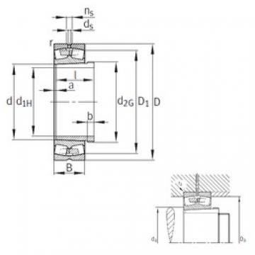 FAG 239/630-B-K-MB+AH39/630 Spherical Roller Bearings 630 mm x 850 mm x 165 mm 