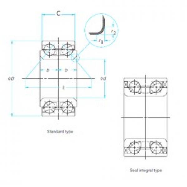 NSK ZA-49BWD03CA153 Angular Contact Ball Bearings 49 mm x 84 mm x 48 mm 