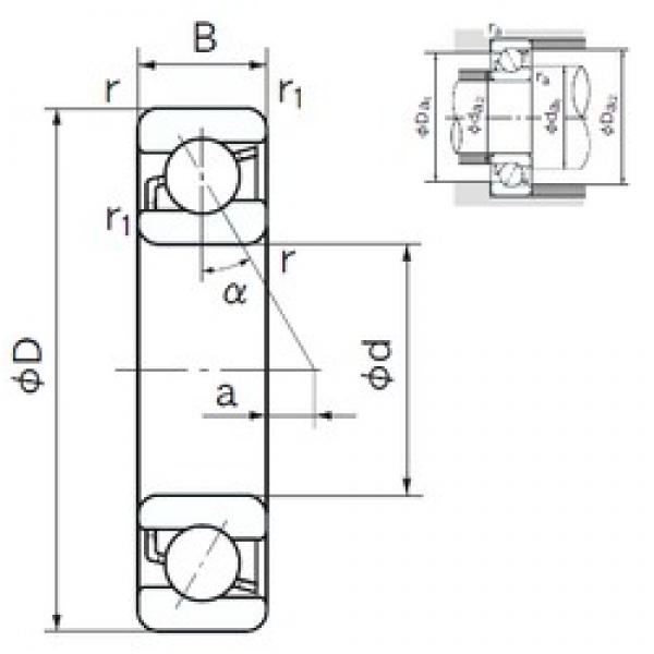 NACHI 7328B Angular Contact Ball Bearings 140 mm x 300 mm x 62 mm 