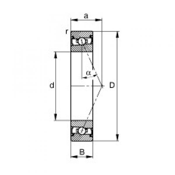 FAG HSS7024-E-T-P4S Angular Contact Ball Bearings 120 mm x 180 mm x 28 mm 