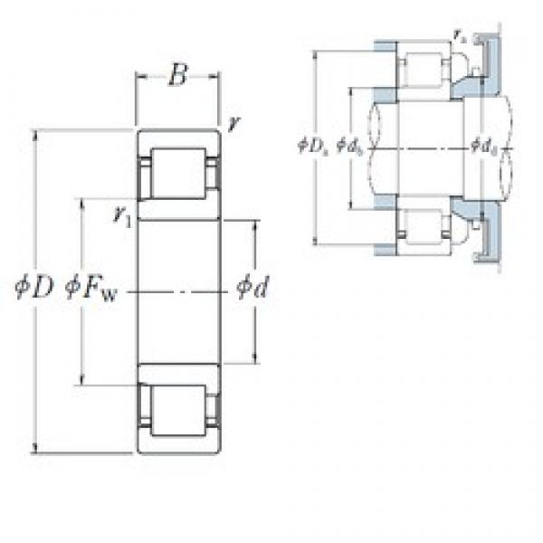 NSK NJ2304 Cylindrical Roller Bearings 20 mm x 52 mm x 21 mm 