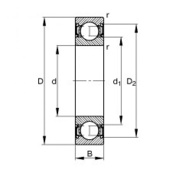 FAG 6317-2RSR Deep Groove Ball Bearings 85 mm x 180 mm x 41 mm 