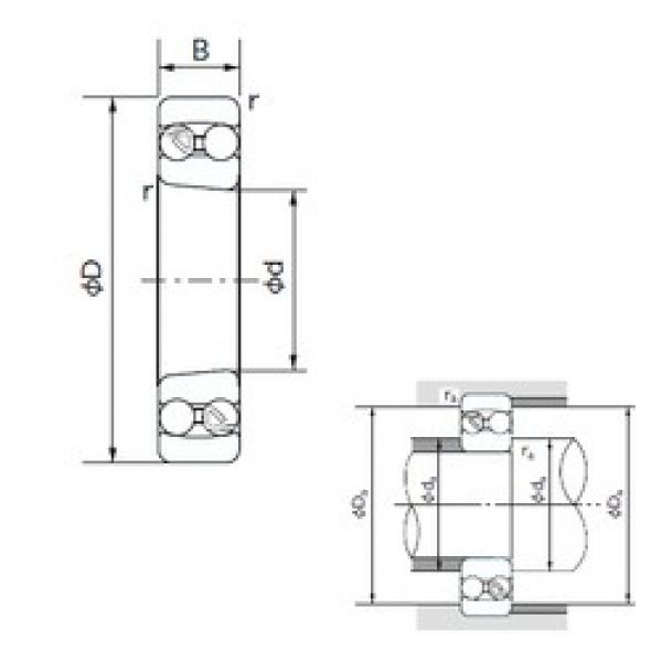 NACHI 1320K Self-Aligning Ball Bearings 100 mm x 215 mm x 47 mm 