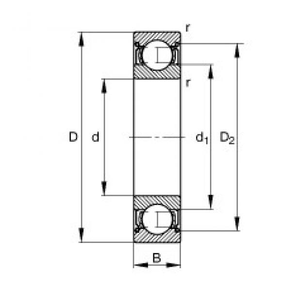 FAG 608-2Z Deep Groove Ball Bearings 8 mm x 22 mm x 7 mm 