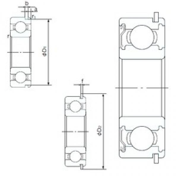 NACHI 63/22ZENR Deep Groove Ball Bearings 22 mm x 56 mm x 16 mm 