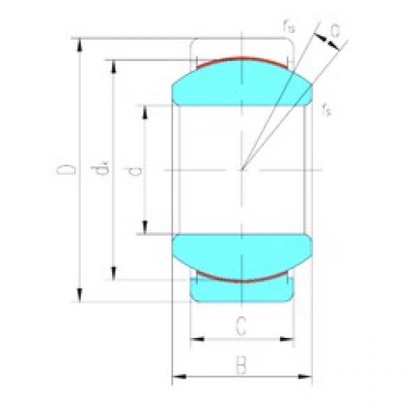 LS GEG60ET-2RS Plain Bearings 60 mm x 105 mm x 63 mm 