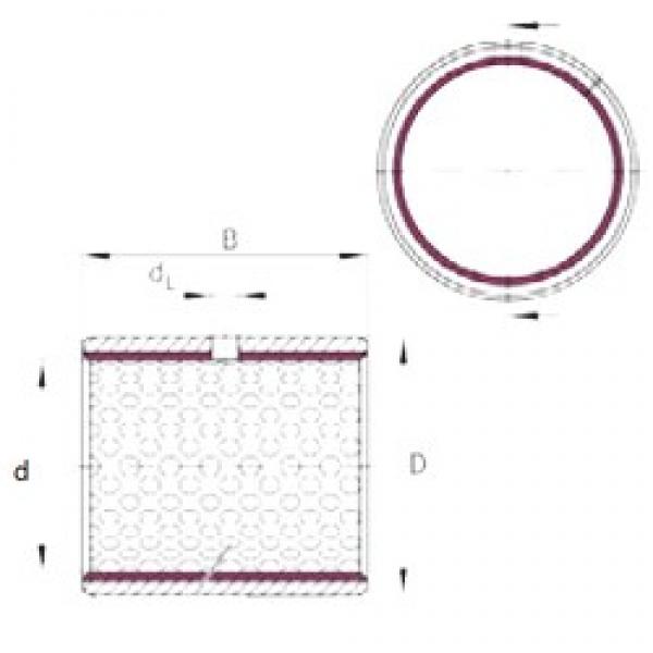 INA EGB2515-E50 Plain Bearings 25 mm x 28 mm x 15 mm 