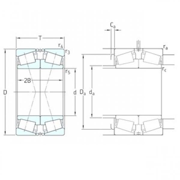 SKF 31324XJ2/DF Tapered Roller Bearings 120 mm x 260 mm x 62 mm 