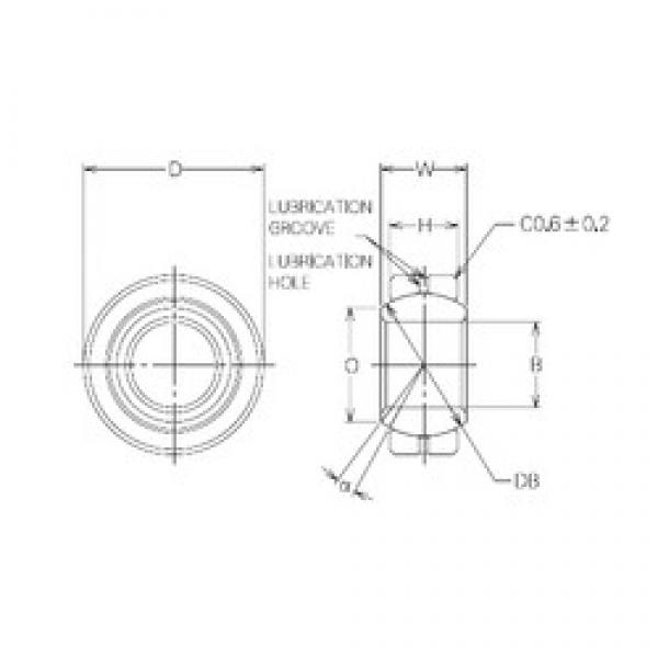 NMB MBG8CR Plain Bearings 8 mm x 19 mm x 8 mm 