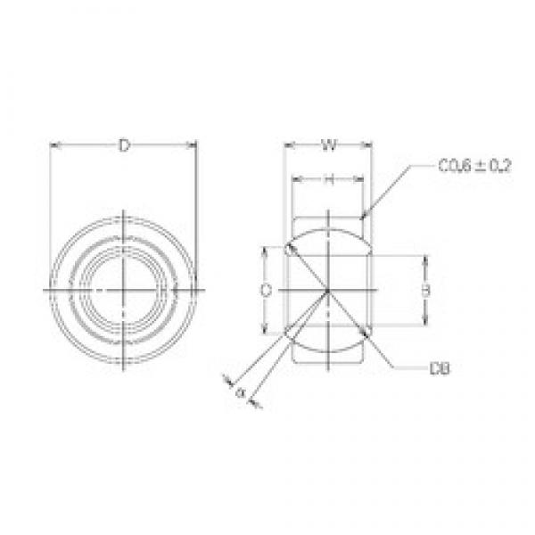 NMB MBW28CR Plain Bearings 28 mm x 60 mm x 28 mm 